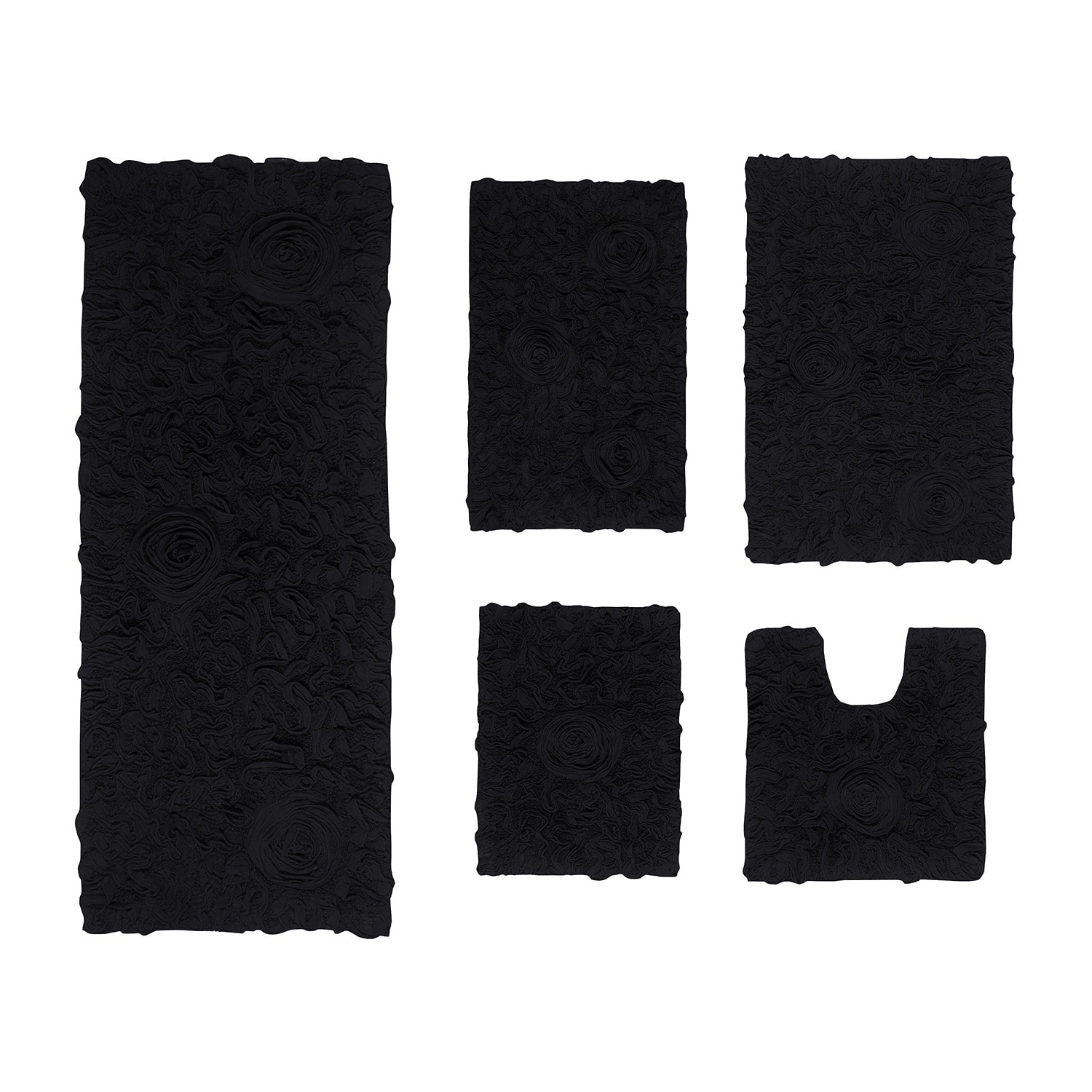 Home Weavers Inc Bellflower 5-pc. Quick Dry Bath Rug Set