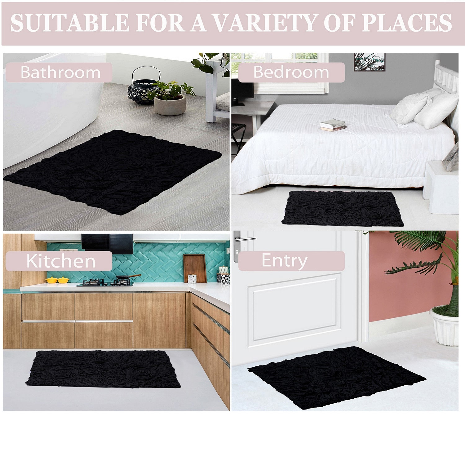 Home Weavers Inc Bellflower 5-pc. Quick Dry Bath Rug Set
