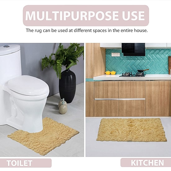 Home Weavers Inc Bellflower 5-pc. Quick Dry Bath Rug Set