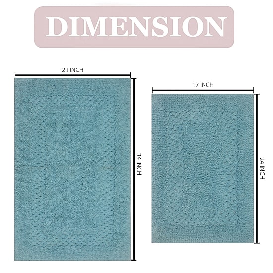 Home Weavers Inc Classy 2-pc. Quick Dry Bath Rug Set