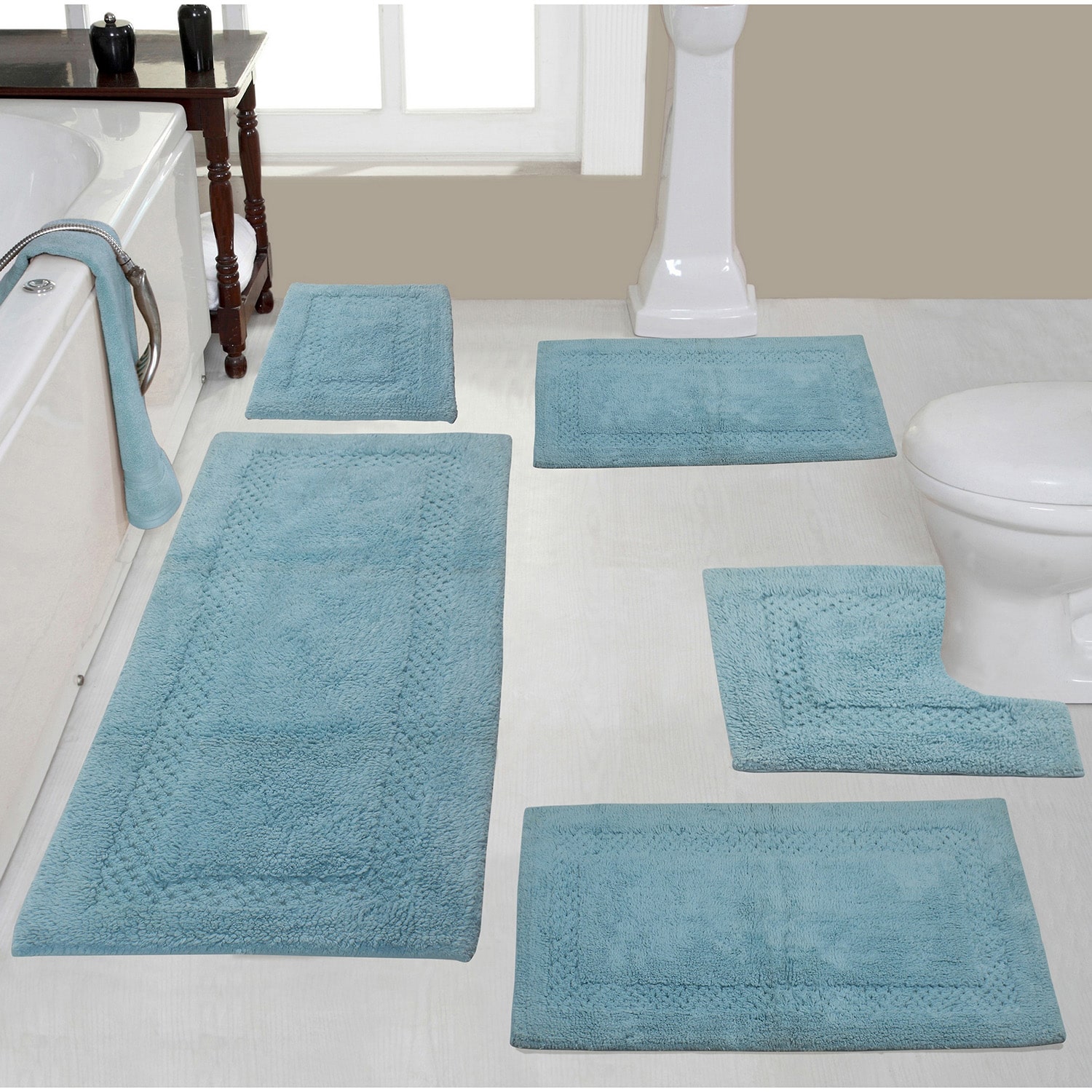 Home Weavers Inc Classy 5-pc. Quick Dry Bath Rug Set