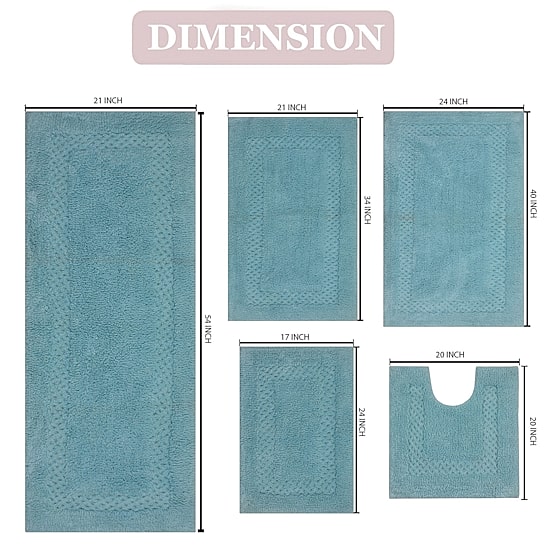Home Weavers Inc Classy 5-pc. Quick Dry Bath Rug Set