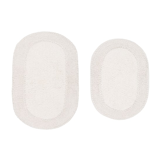 Home Weavers Inc Double Ruffle 2-pc. Quick Dry Bath Rug Set