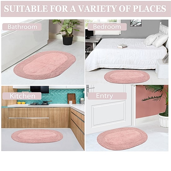 Home Weavers Inc Double Ruffle 4-pc. Quick Dry Bath Rug Set