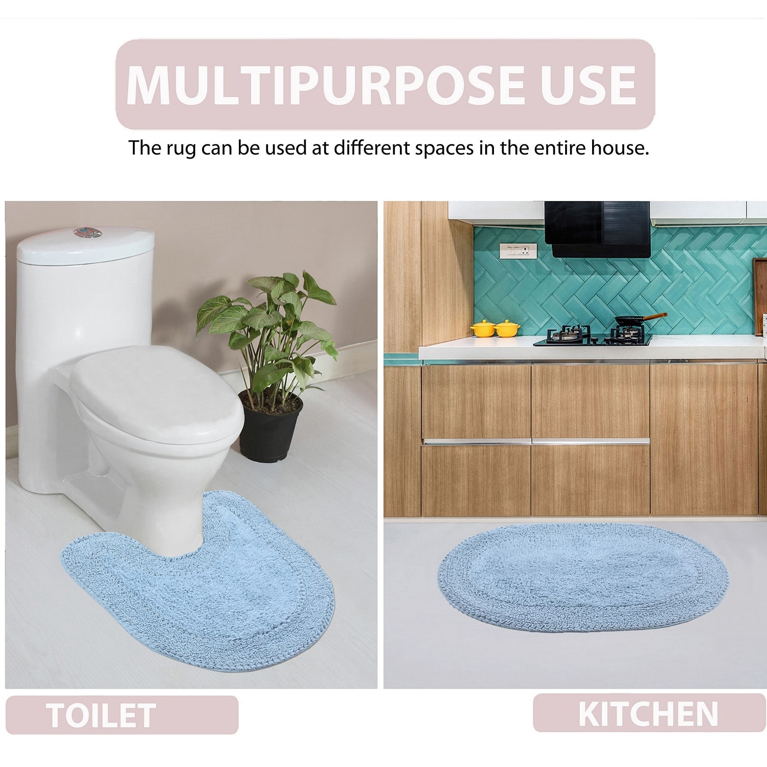 Home Weavers Inc Double Ruffle 4-pc. Quick Dry Bath Rug Set