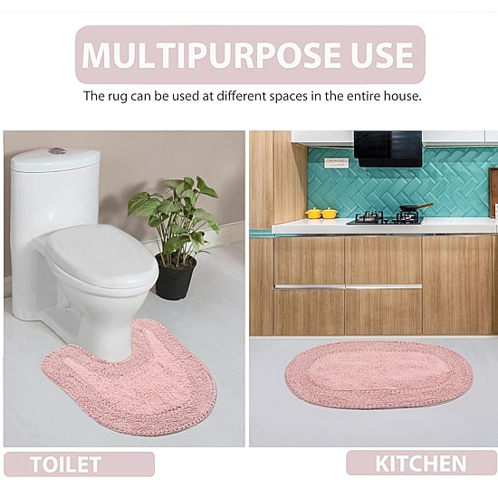 Home Weavers Inc Double Ruffle 4-pc. Quick Dry Bath Rug Set