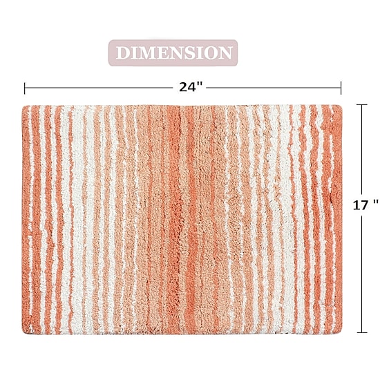 Home Weavers Inc Gradation Quick Dry 17X24 Inch Bath Rug