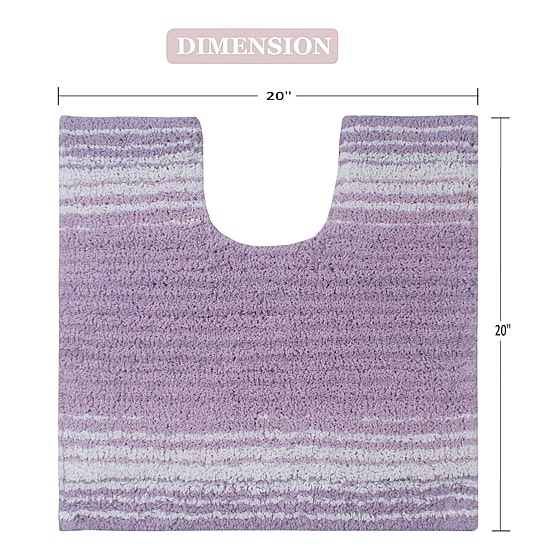 Home Weavers Inc Gradation Quick Dry 20X20 Inch Bath Rug