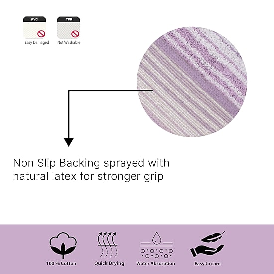 Home Weavers Inc Gradation Quick Dry 20X20 Inch Bath Rug