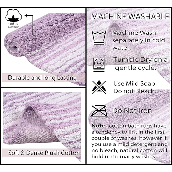 Home Weavers Inc Gradation Quick Dry 20X20 Inch Bath Rug