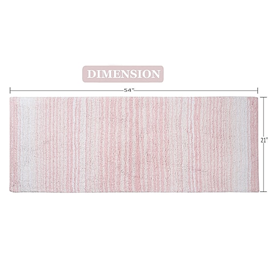 Home Weavers Inc Gradation Quick Dry 21X54 Inch Bath Rug