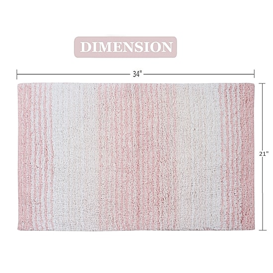 Home Weavers Inc Gradation Quick Dry 21X34 Inch Bath Rug