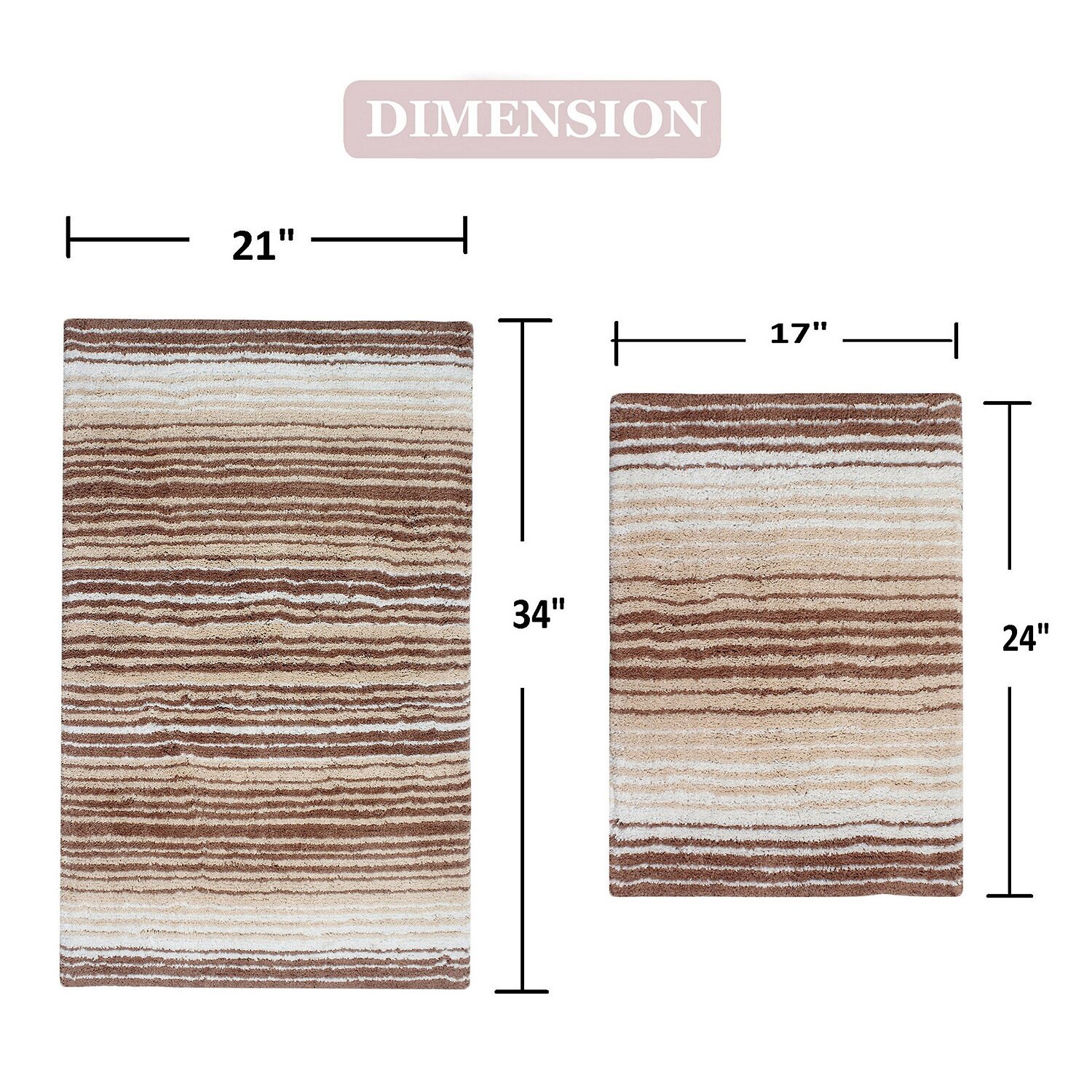 Home Weavers Inc Gradiation Quick Dry Bath Rug