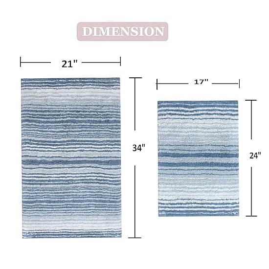 Home Weavers Inc Gradiation Quick Dry Bath Rug