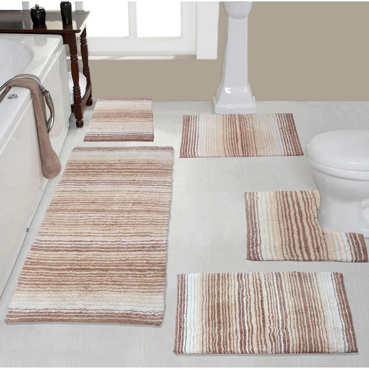 Home Weavers Inc Gradiation Quick Dry Bath Rug