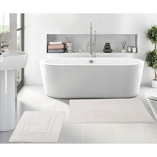 Home Weavers Inc Luxury Hotel Style Reversible Bath Rug