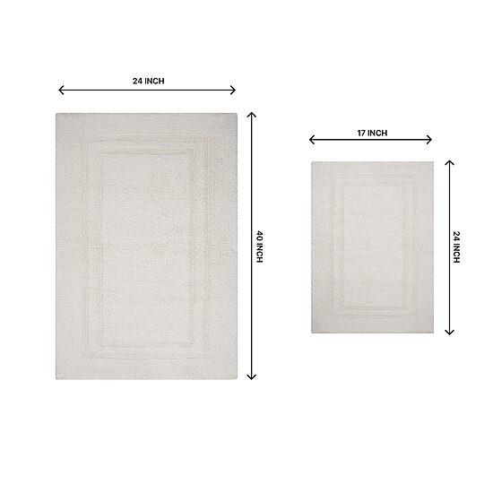 Home Weavers Inc Luxury Hotel Style Reversible Bath Rug