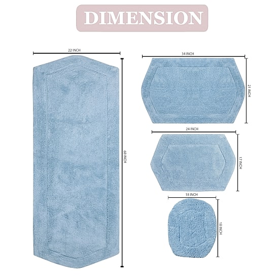 Home Weavers Inc Waterford Quick Dry Bath Rug