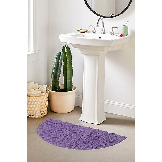 Home Weavers Inc Bell Flower Quick Dry Bath Rug