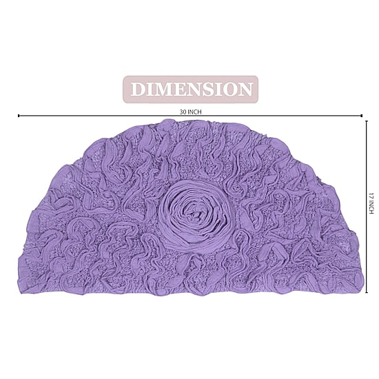 Home Weavers Inc Bell Flower Quick Dry Bath Rug