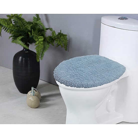 Home Weavers Inc Double Ruffle Toilet Lid Cover