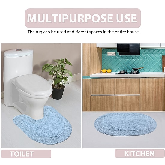 Home Weavers Inc Double Ruffle Toilet Lid Cover