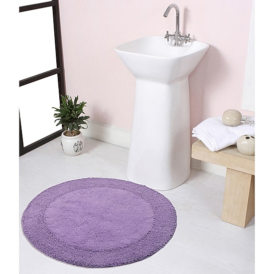Home Weavers Inc Double Ruffle Quick Dry Bath Rug