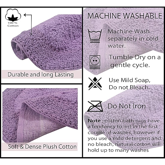 Home Weavers Inc Double Ruffle Quick Dry Bath Rug