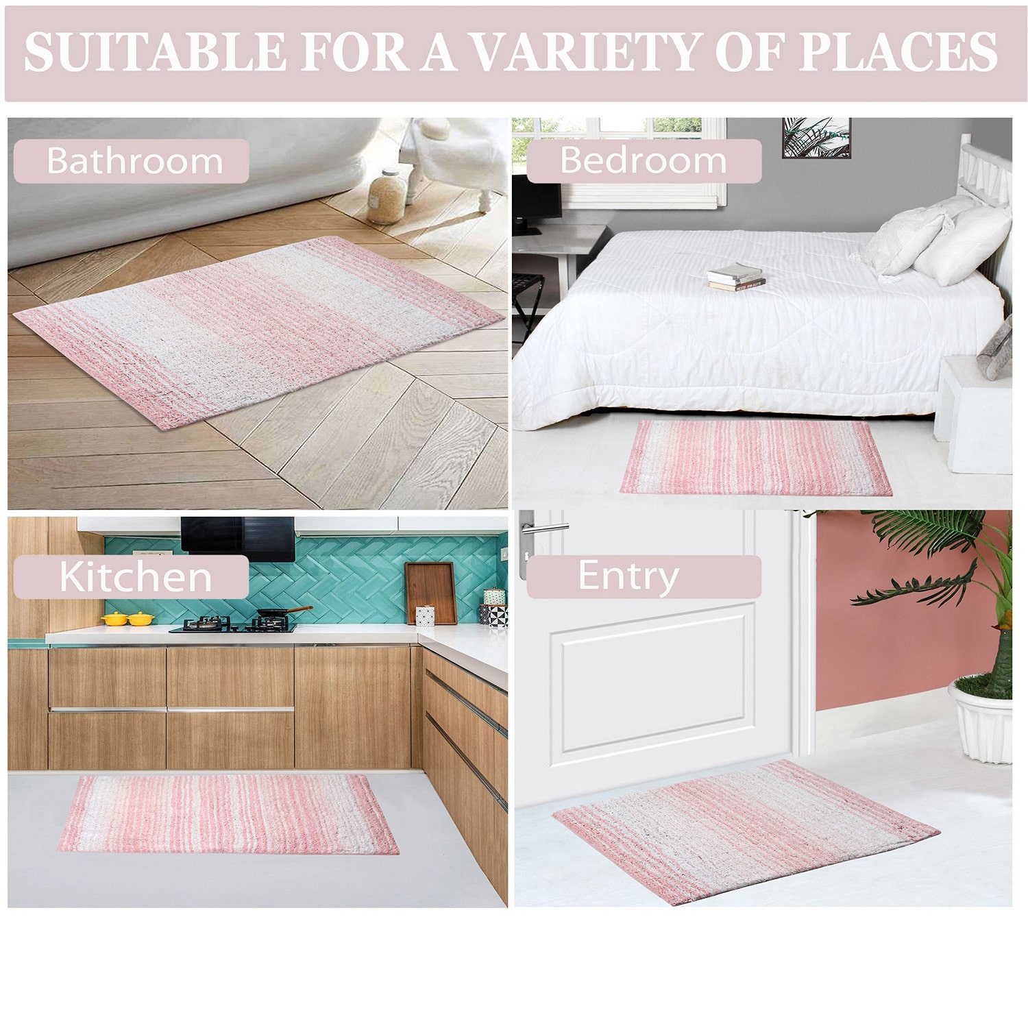 Home Weavers Inc Gradiation Quick Dry Bath Rug