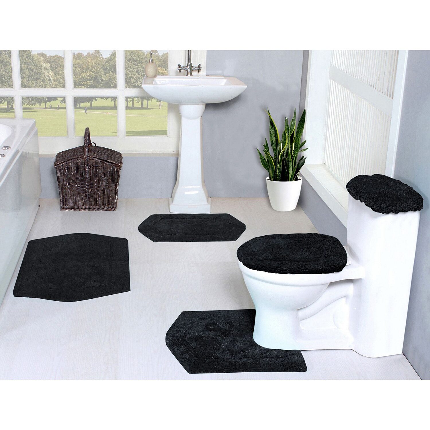 Home Weavers Inc Waterford 5-pc. Quick Dry Bath Rug Set