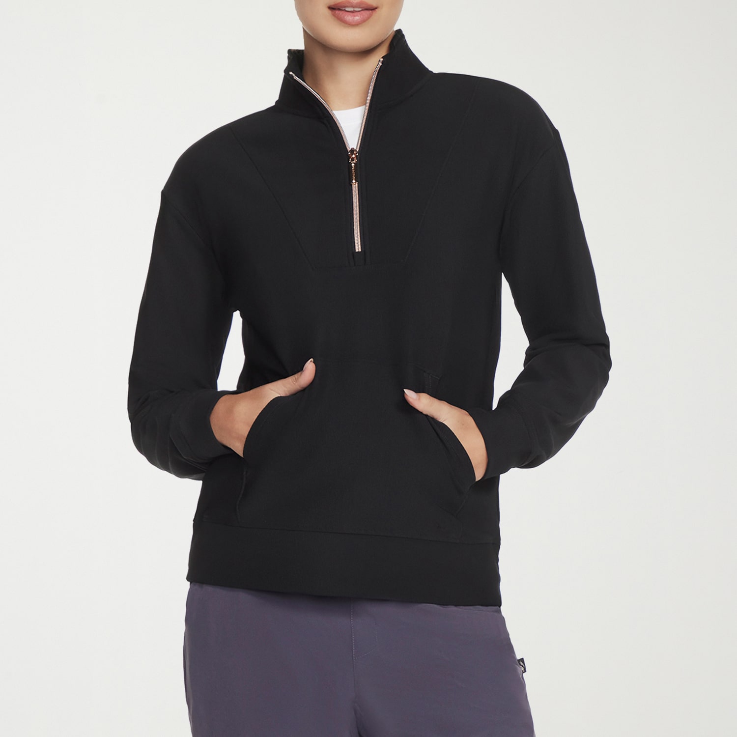 Skechers Women's GO LUXE Rib Quarter Zip