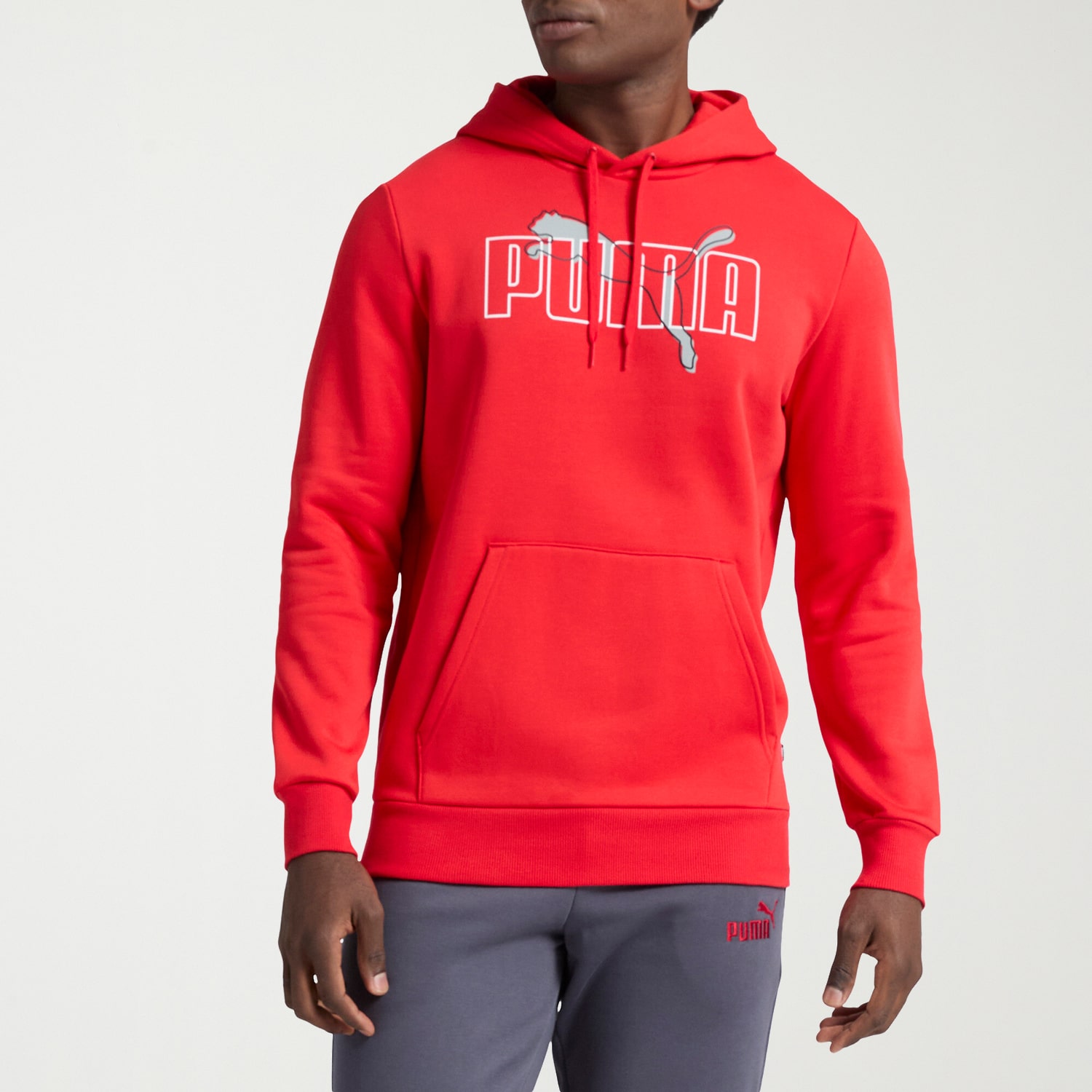 PUMA Mens Long Sleeve Fleece Active Hoodie