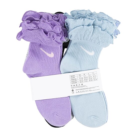 Nike Little Girls Multi-Pack 6 Pair Quarter Ankle Socks