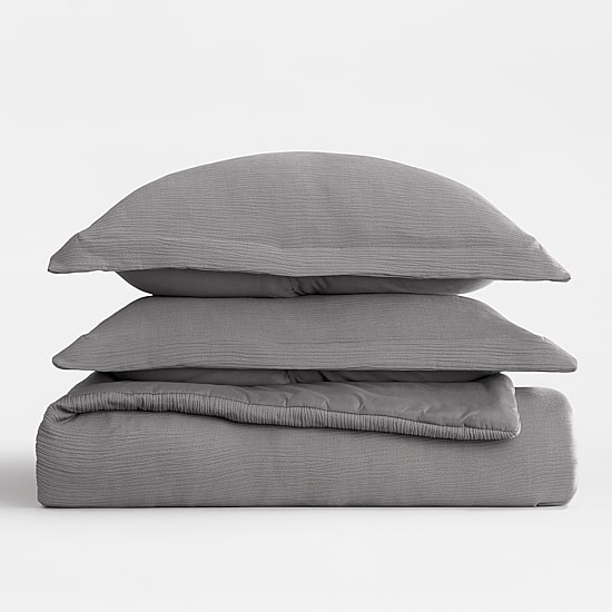 Casual Comfort Textured Cloud Gauze Down Lightweight Comforter Set