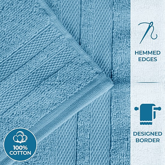 SUPERIOR® Ultra Collection | 100% Cotton 12-pc. Quick Dry Solid Bath Towel Set