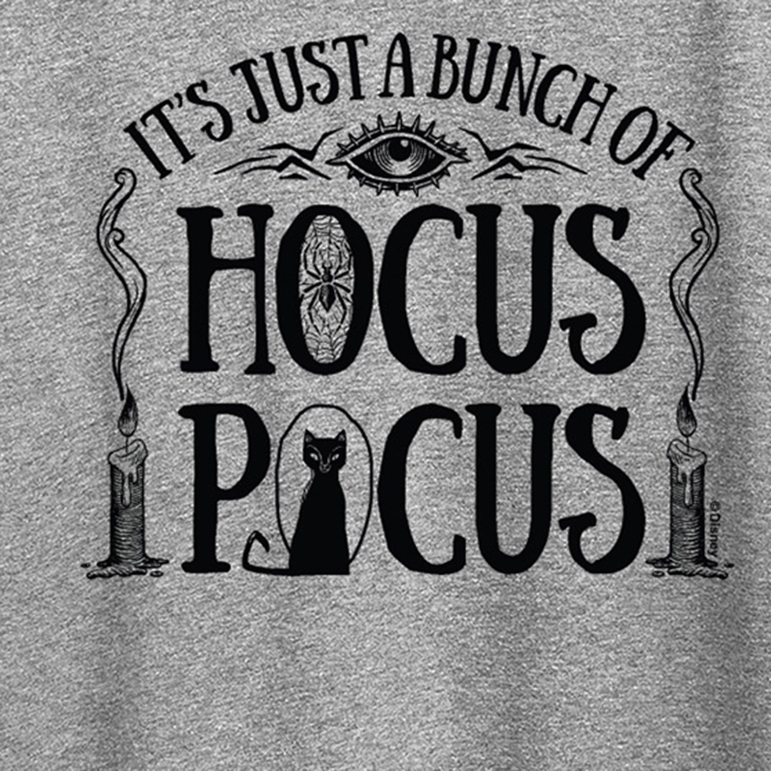 Womens Crew Neck Short Sleeve Regular Fit Hocus Pocus Graphic T-Shirt