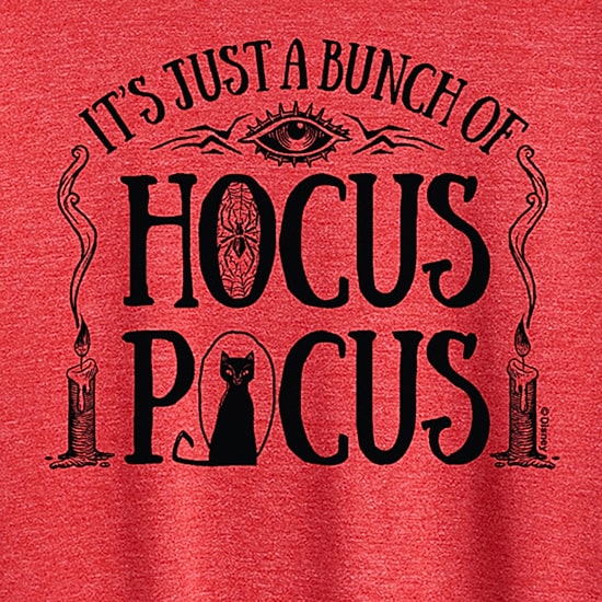 Womens Crew Neck Short Sleeve Regular Fit Hocus Pocus Graphic T-Shirt