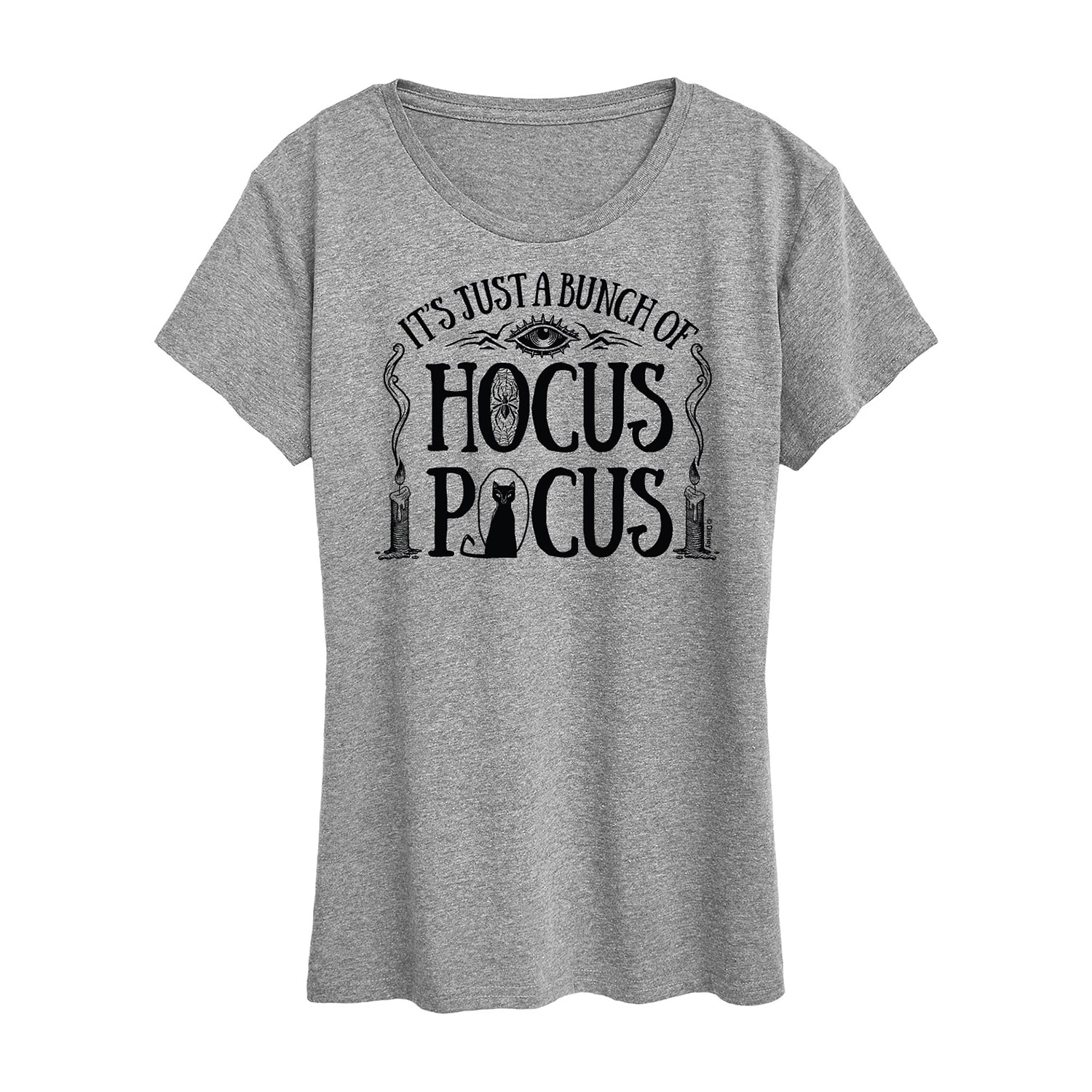 Womens Crew Neck Short Sleeve Regular Fit Hocus Pocus Graphic T-Shirt