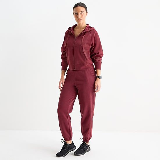 PUMA Womens Long Sleeve Fleece Zipper Active Hoodie