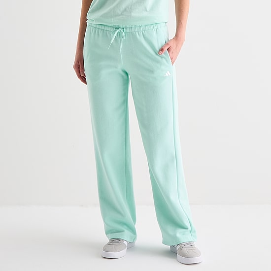 adidas Womens Straight Mid Rise Regular Fit Sweatpant