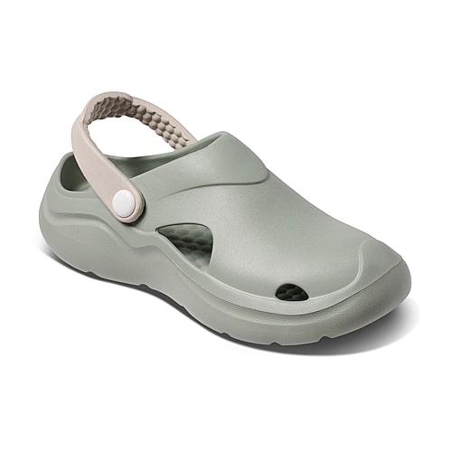Joybees Solid Studio Womens Round Clogs In Green