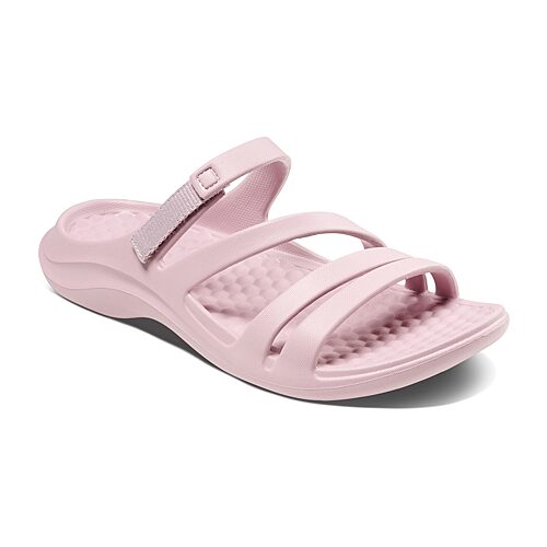 Joybees Womens Graphic Lakeshore Slide Sandals In Purple