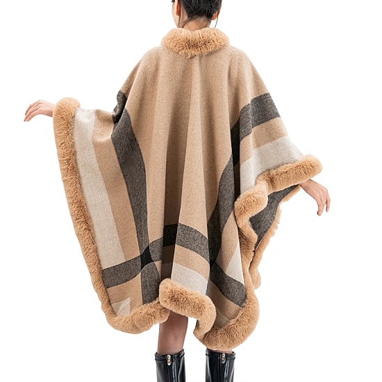 Karla Hanson Savannah Ruana Womens Long Sleeve Poncho