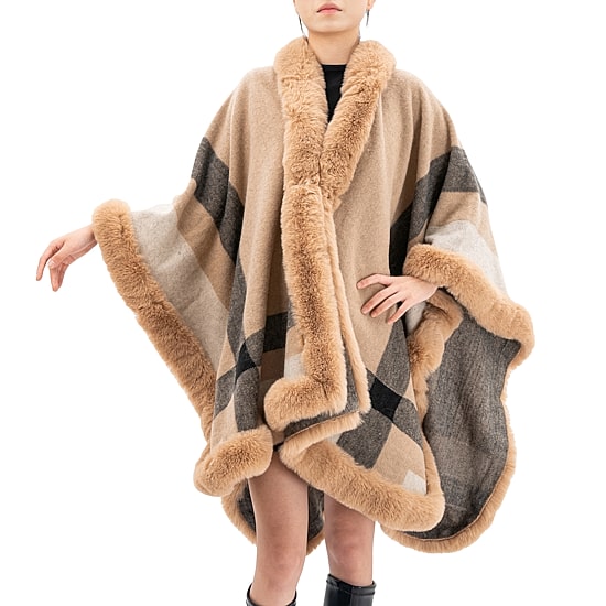 Karla Hanson Savannah Ruana Womens Long Sleeve Poncho