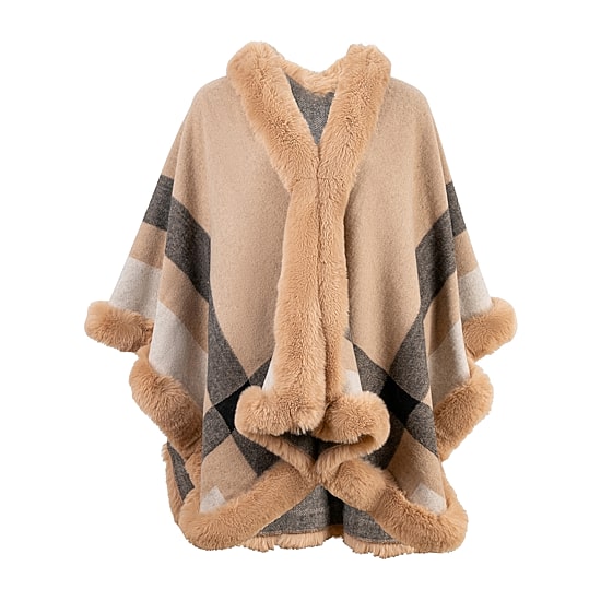 Karla Hanson Savannah Ruana Womens Long Sleeve Poncho