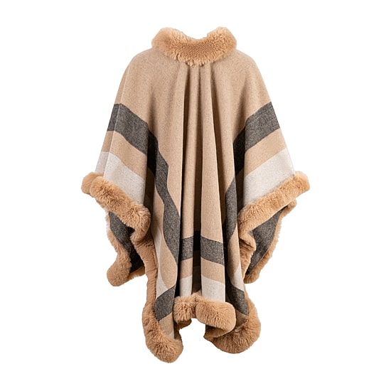 Karla Hanson Savannah Ruana Womens Long Sleeve Poncho