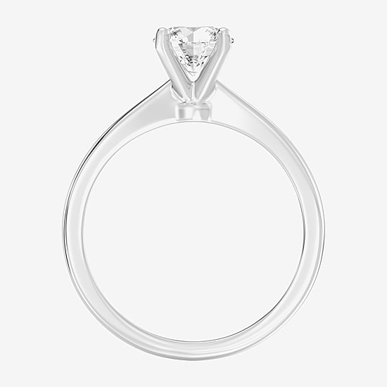 1 CT. Lab-Grown (G / SI2) Diamond Round Solitaire Engagement Ring in 10K Gold
