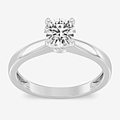 1 CT. Lab-Grown (G / SI2) Diamond Round Solitaire Engagement Ring in 10K Gold