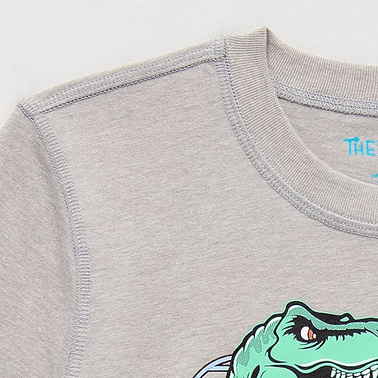 Thereabouts Little & Big Kid Boys Easy-on + Easy-off Sensory Friendly Crew Neck Short Sleeve Adaptive Regular Fit Graphic T-Shirt