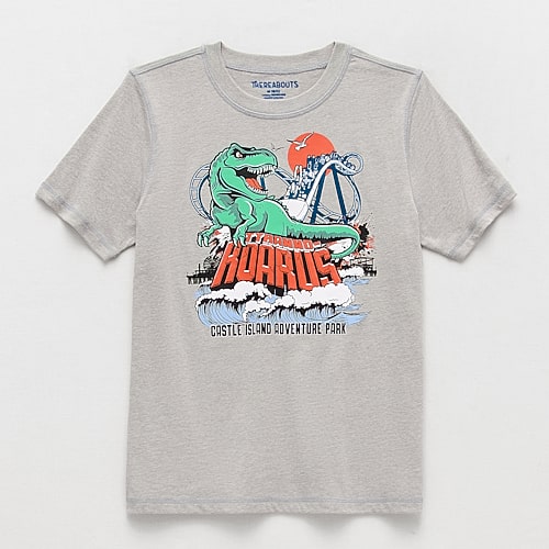Thereabouts Little & Big Kid Boys Easy-on + Easy-off Sensory Friendly Crew Neck Short Sleeve Adaptive Regular Fit Graphic T-Shirt, X-large (18-20), Gr